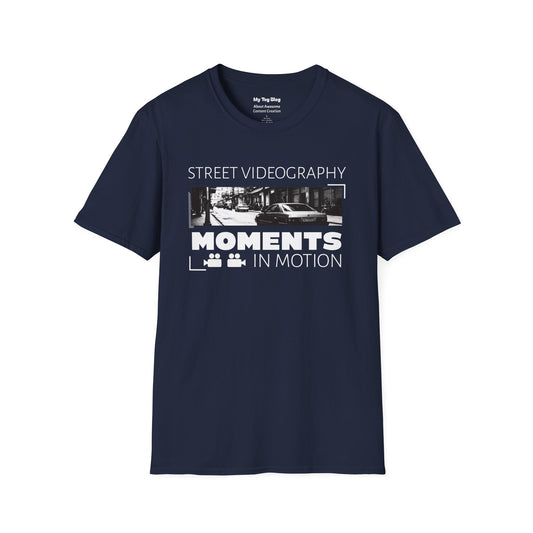 Street Videography Moments in Motion T-Shirt | Urban Filmmaker Tee for Video Creators