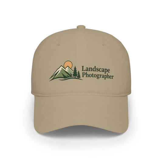 Landscape Photographer Baseball Cap – Low Profile Cotton Twill Hat for Photographers & Outdoor Creators