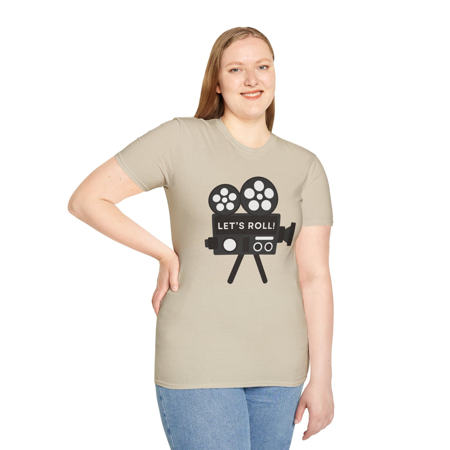 Let’s Roll Vintage Film Camera T-Shirt – Retro Filmmaker Graphic Tee
