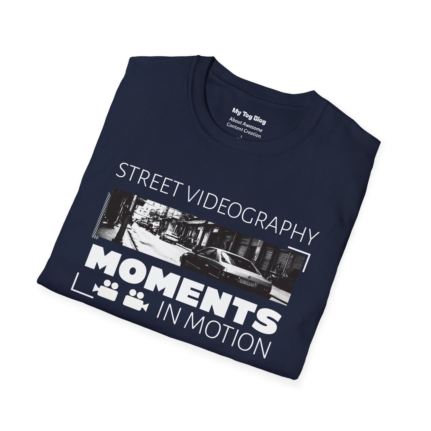 Street Videography Moments in Motion T-Shirt | Urban Filmmaker Tee for Video Creators
