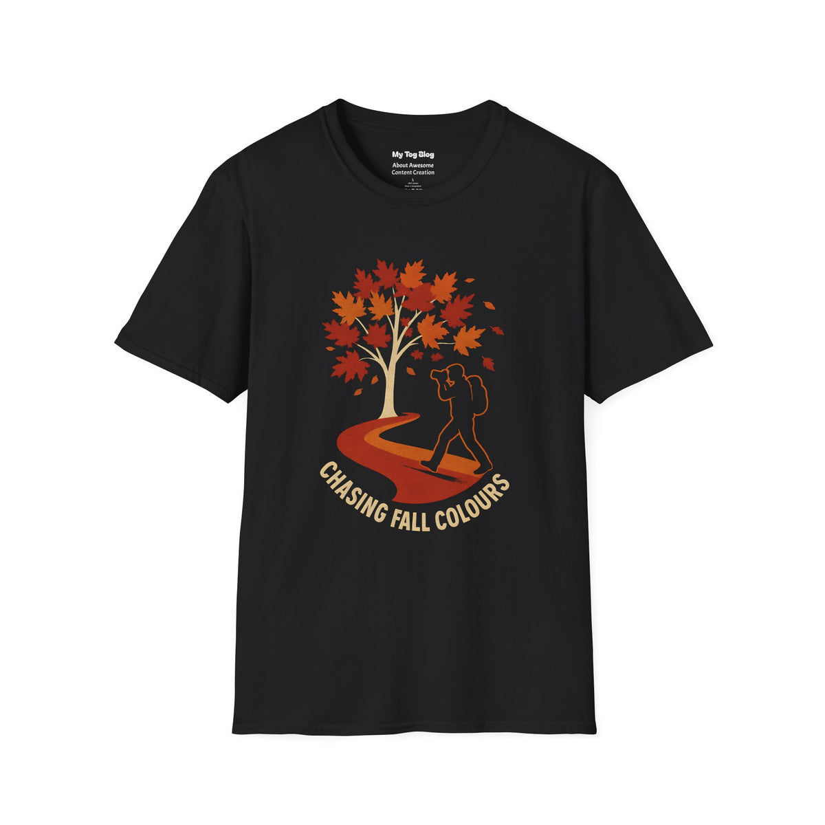 Chasing Fall Colours T-Shirt – Autumn Photography Shirt & Gift for Photographers