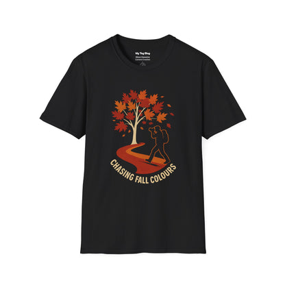 Chasing Fall Colours T-Shirt – Autumn Photography Shirt & Gift for Photographers