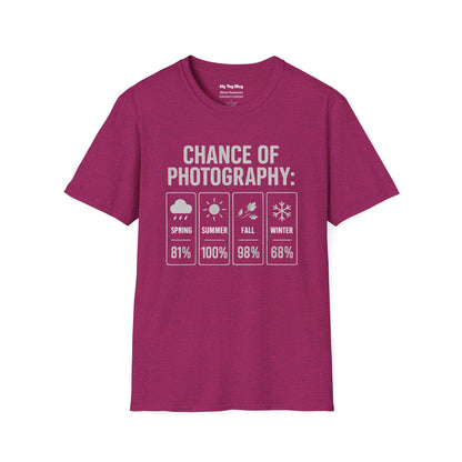 Chance of Photography by Season T-shirt