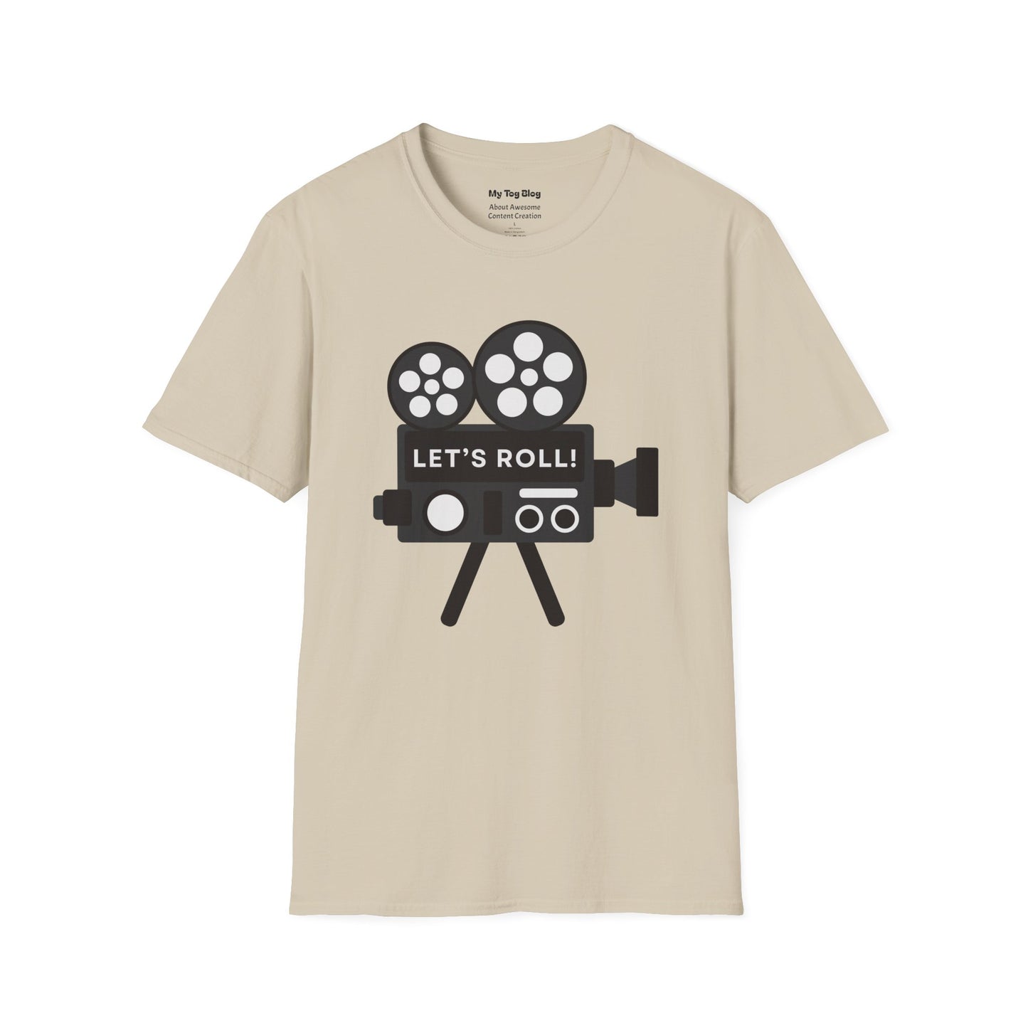 Let’s Roll Vintage Film Camera T-Shirt – Retro Filmmaker Graphic Tee