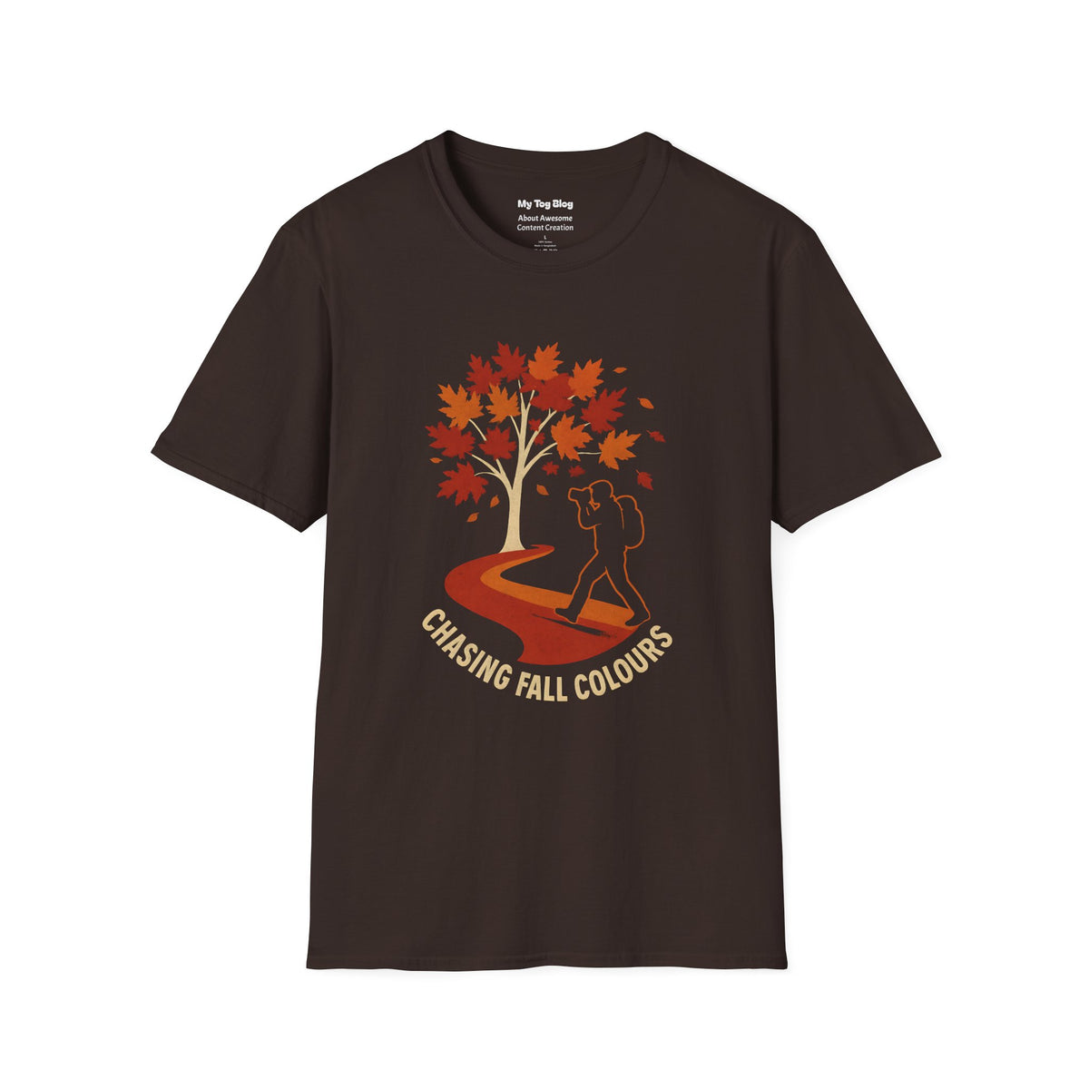 Chasing Fall Colours T-Shirt – Autumn Photography Shirt & Gift for Photographers