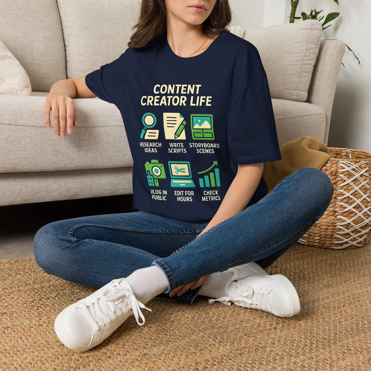 Content Creator Life T-Shirt — Funny Creator, YouTuber & Vlogger Tee