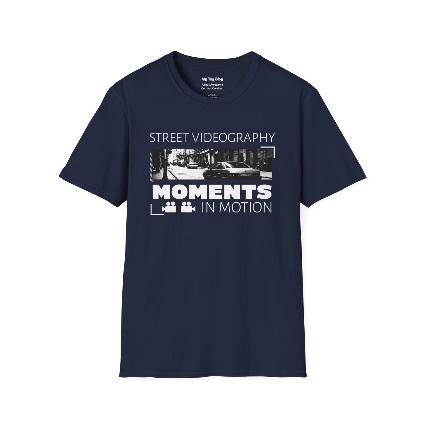 Street Videography Moments in Motion T-Shirt | Urban Filmmaker Tee for Video Creators