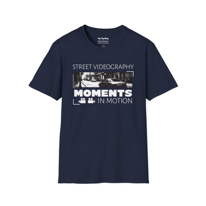 Street Videography Moments in Motion T-Shirt | Urban Filmmaker Tee for Video Creators