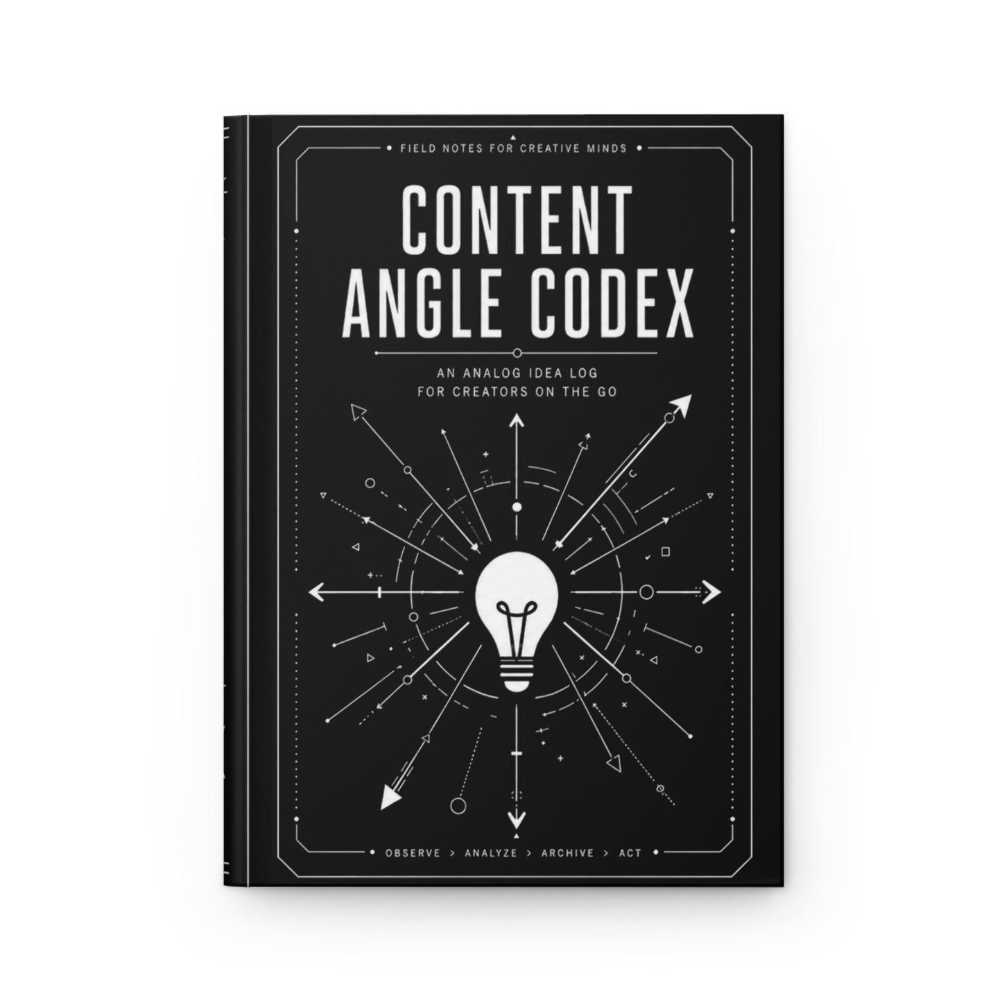 Content Angle Codex Hardcover Journal — Idea Log & Creator Notebook