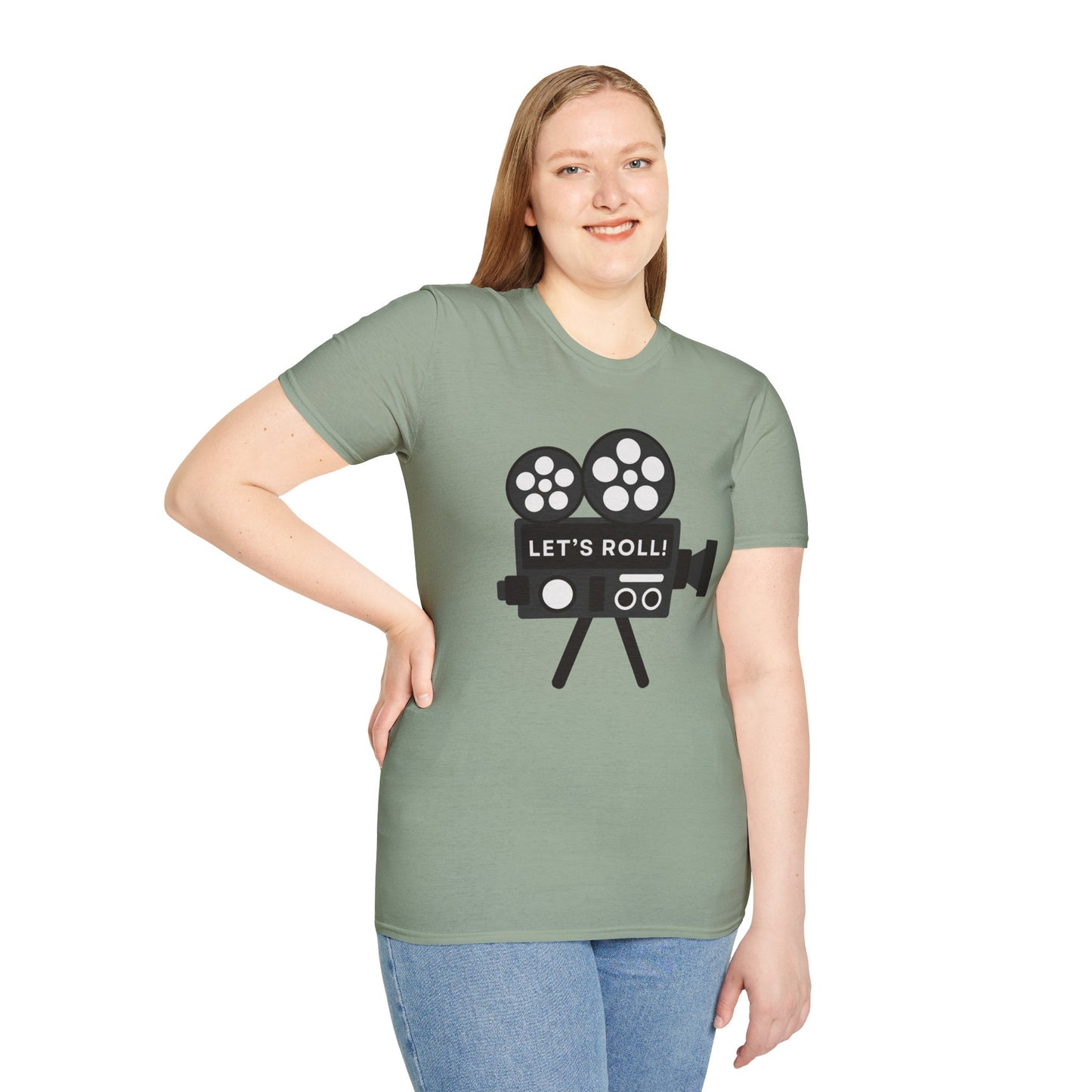 Let’s Roll Vintage Film Camera T-Shirt – Retro Filmmaker Graphic Tee