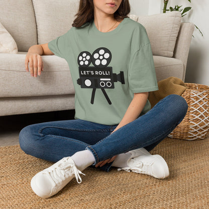 Let’s Roll Vintage Film Camera T-Shirt – Retro Filmmaker Graphic Tee