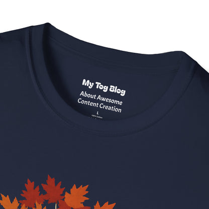 Autumn Photography T-Shirt, 'Chasing Fall Colours', Casual Wear for Fall, Perfect Gift for Photographers