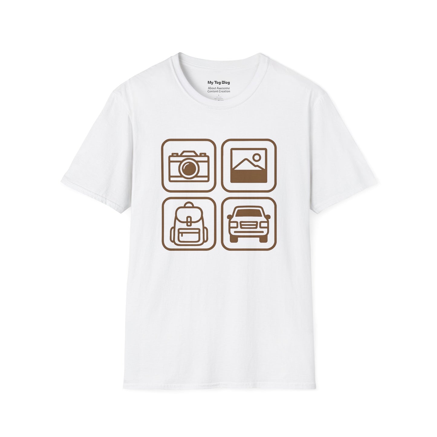 Photography Travel Icons T-Shirt for Photographe