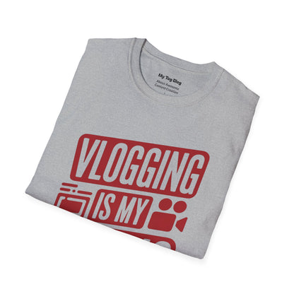 Vlogging Is My Cardio T-Shirt | Funny Tee for Vloggers & Content Creators