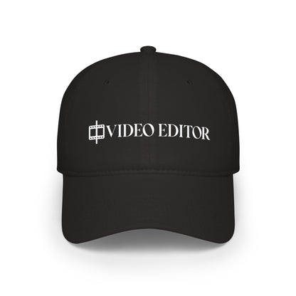 Video Editor Baseball Cap – Low-Profile Hat for Filmmakers & Content Creators