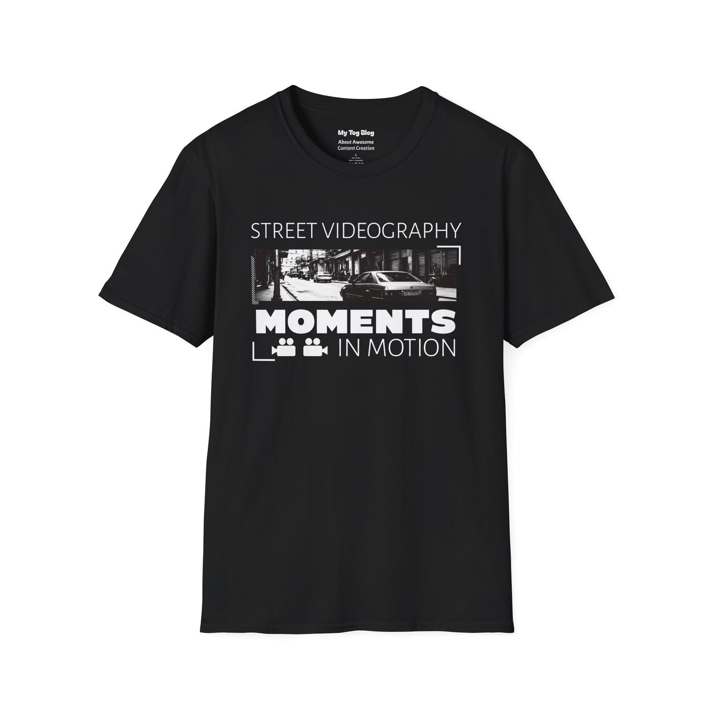 Street Videography Moments in Motion T-Shirt | Urban Filmmaker Tee for Video Creators
