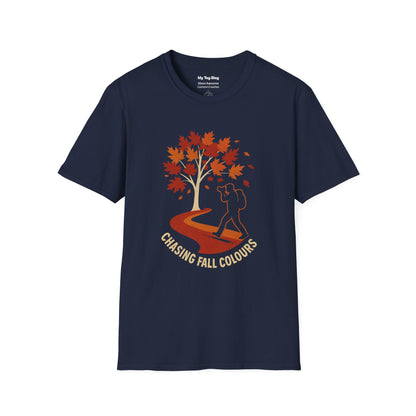Chasing Fall Colours T-Shirt – Autumn Photography Shirt & Gift for Photographers