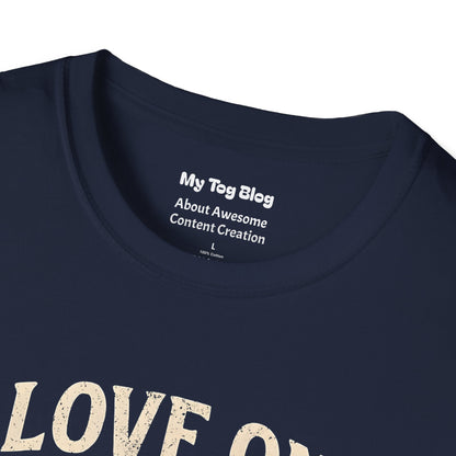 Personalized “I Love One Woman and Lots of Gear” T-Shirt | Photographer & Videographer Tee