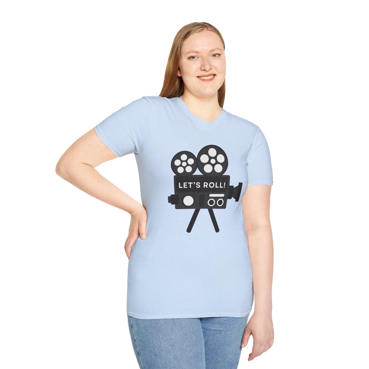 Let’s Roll Vintage Film Camera T-Shirt – Retro Filmmaker Graphic Tee