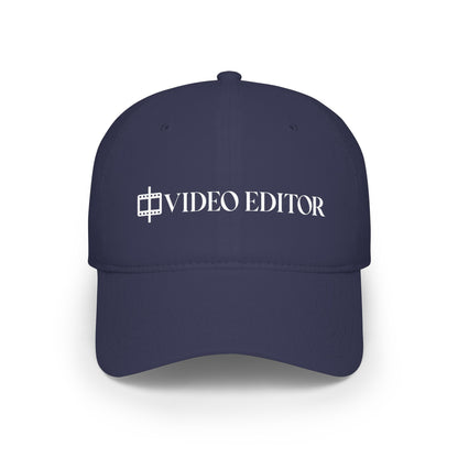 Video Editor Baseball Cap – Low-Profile Hat for Filmmakers & Content Creators