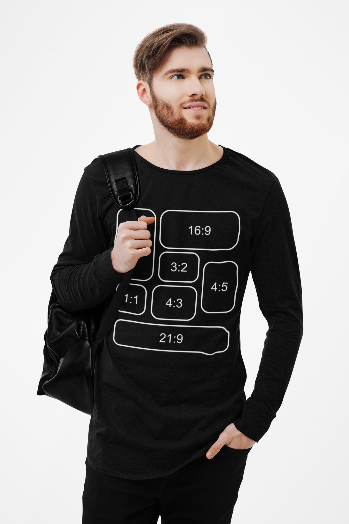 Video Aspect Ratio Long Sleeve Shirt for Cinematographers and Photographers