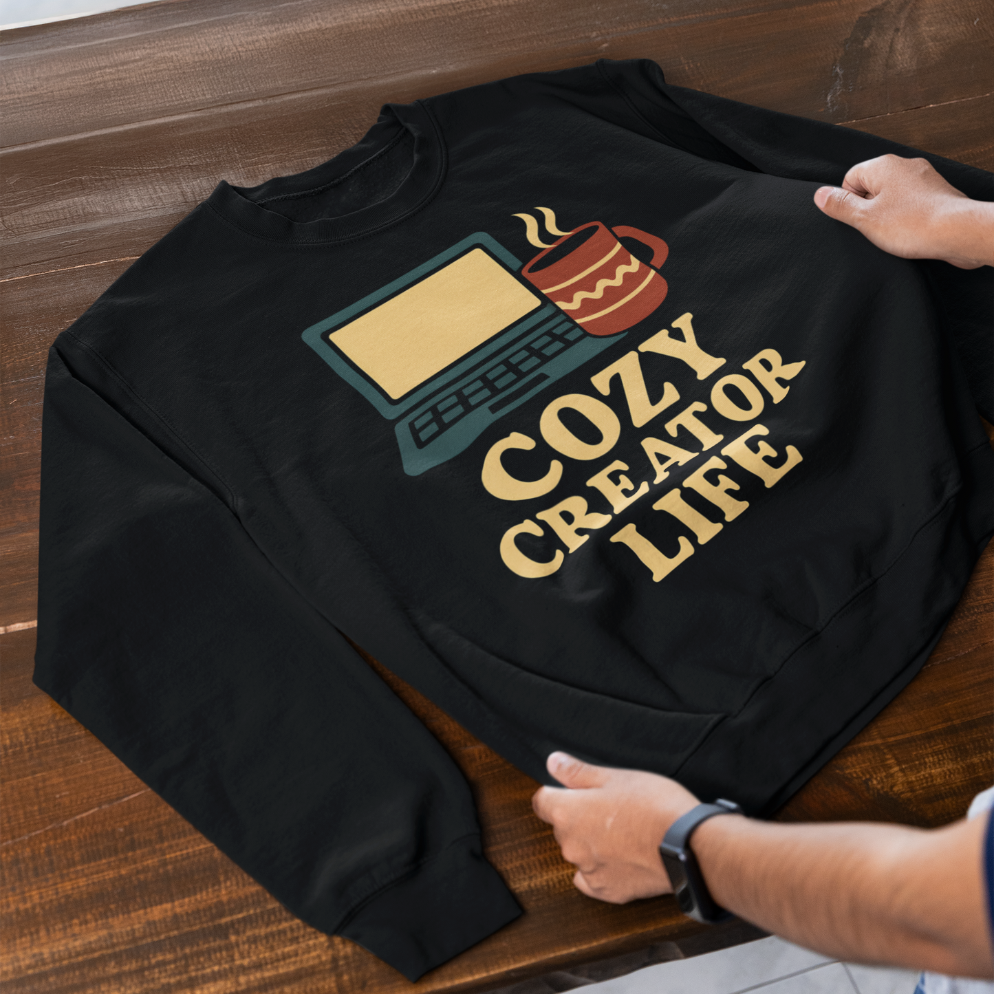 Cozy Creator Life — Crewneck Sweatshirt