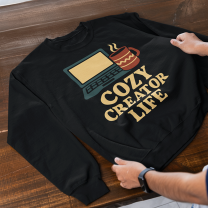 Cozy Creator Life — Crewneck Sweatshirt