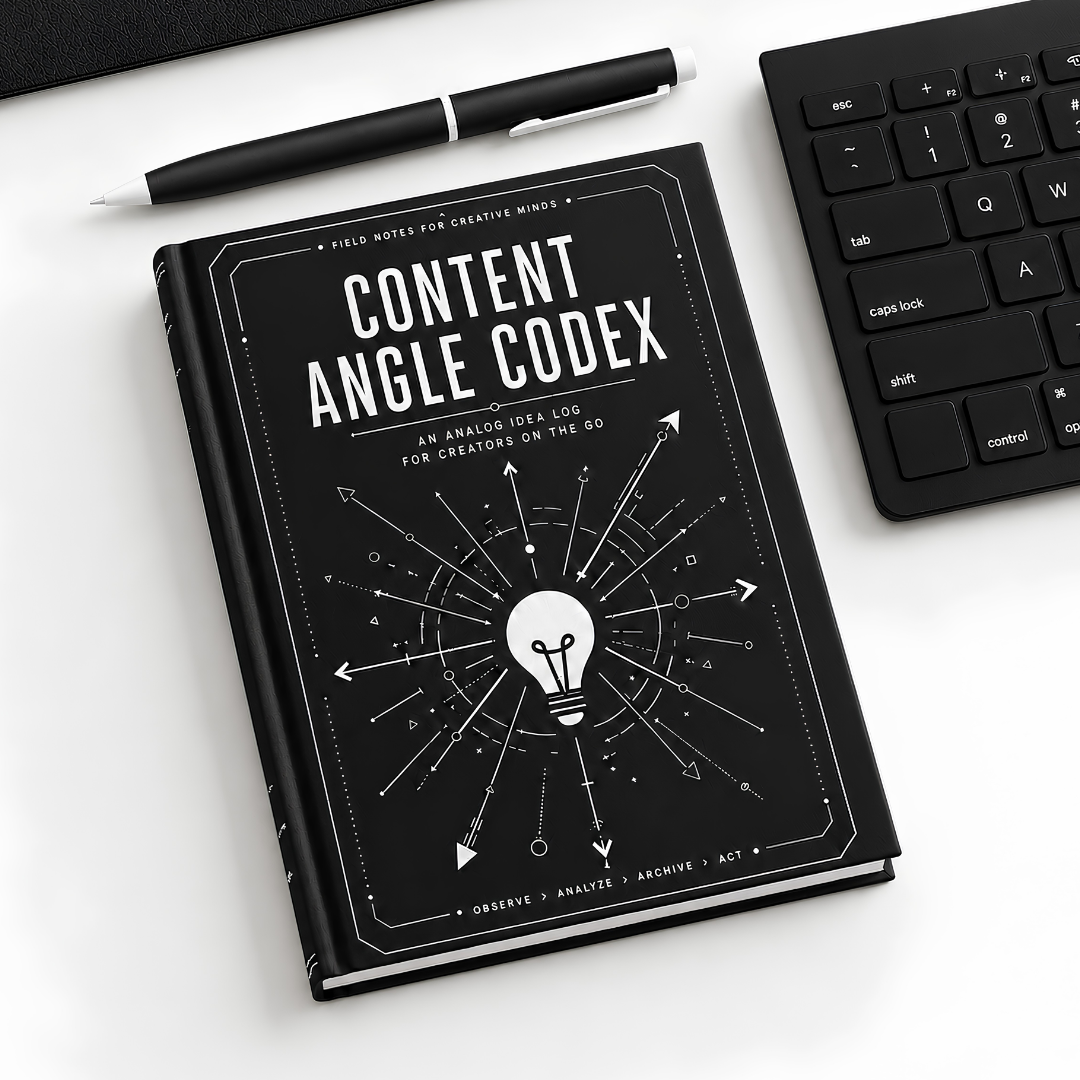 Content Angle Codex Hardcover Journal — Idea Log & Creator Notebook
