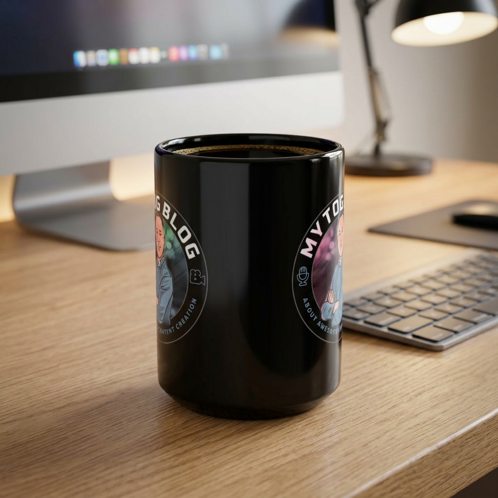 My Tog Blog Podcast Mug — 15oz Black Coffee Mug