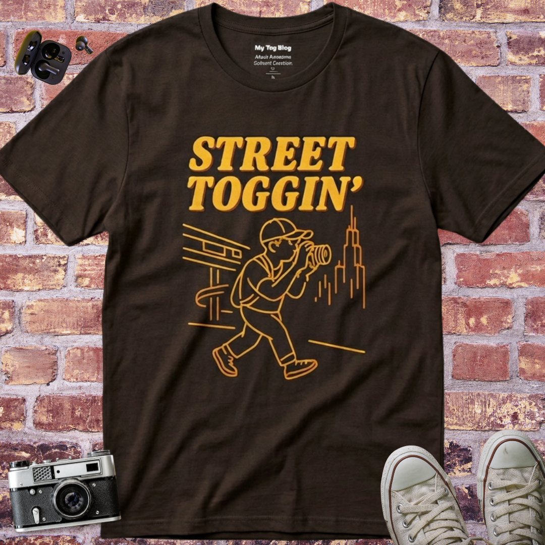 Street Toggin’ Street Photography T-Shirt | Photographer Camera Shirt