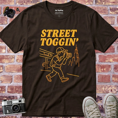 Street Toggin’ Street Photography T-Shirt | Photographer Camera Shirt