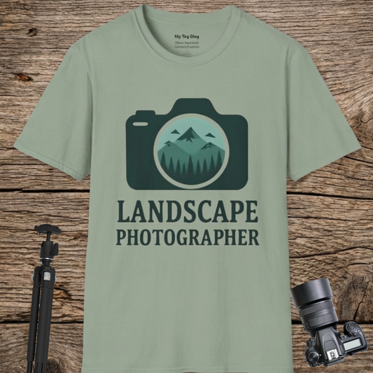 Landscape Photographer T-Shirt – Outdoor Photography Tee & Gift for Photographers