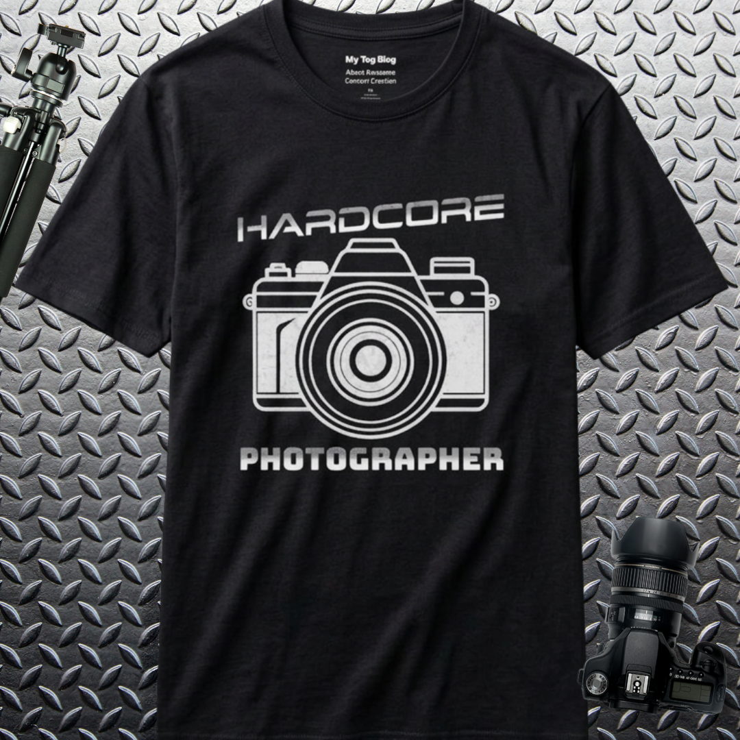 Serious Photographer T-Shirt – Camera Graphic Tee & Gift for Photography Lovers