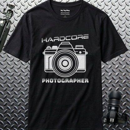 Serious Photographer T-Shirt – Camera Graphic Tee & Gift for Photography Lovers