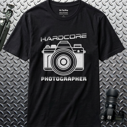 Serious Photographer T-Shirt – Camera Graphic Tee & Gift for Photography Lovers