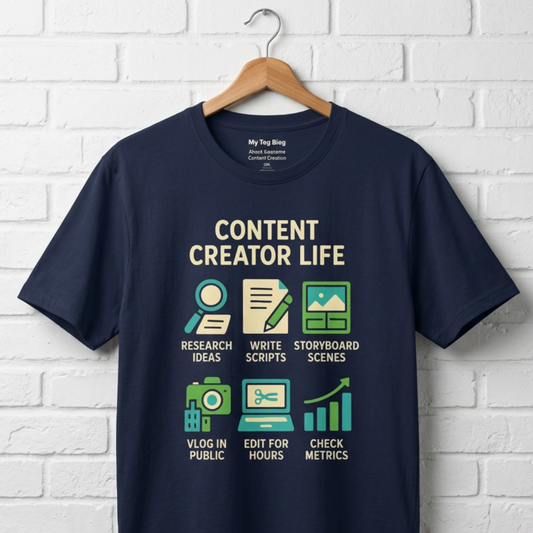 Content Creator Life T-Shirt — Funny Creator, YouTuber & Vlogger Tee