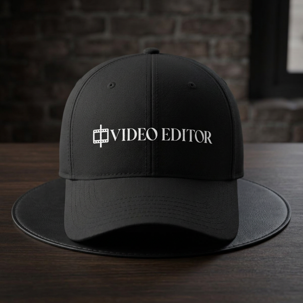 Video Editor Baseball Cap – Low-Profile Hat for Filmmakers & Content Creators