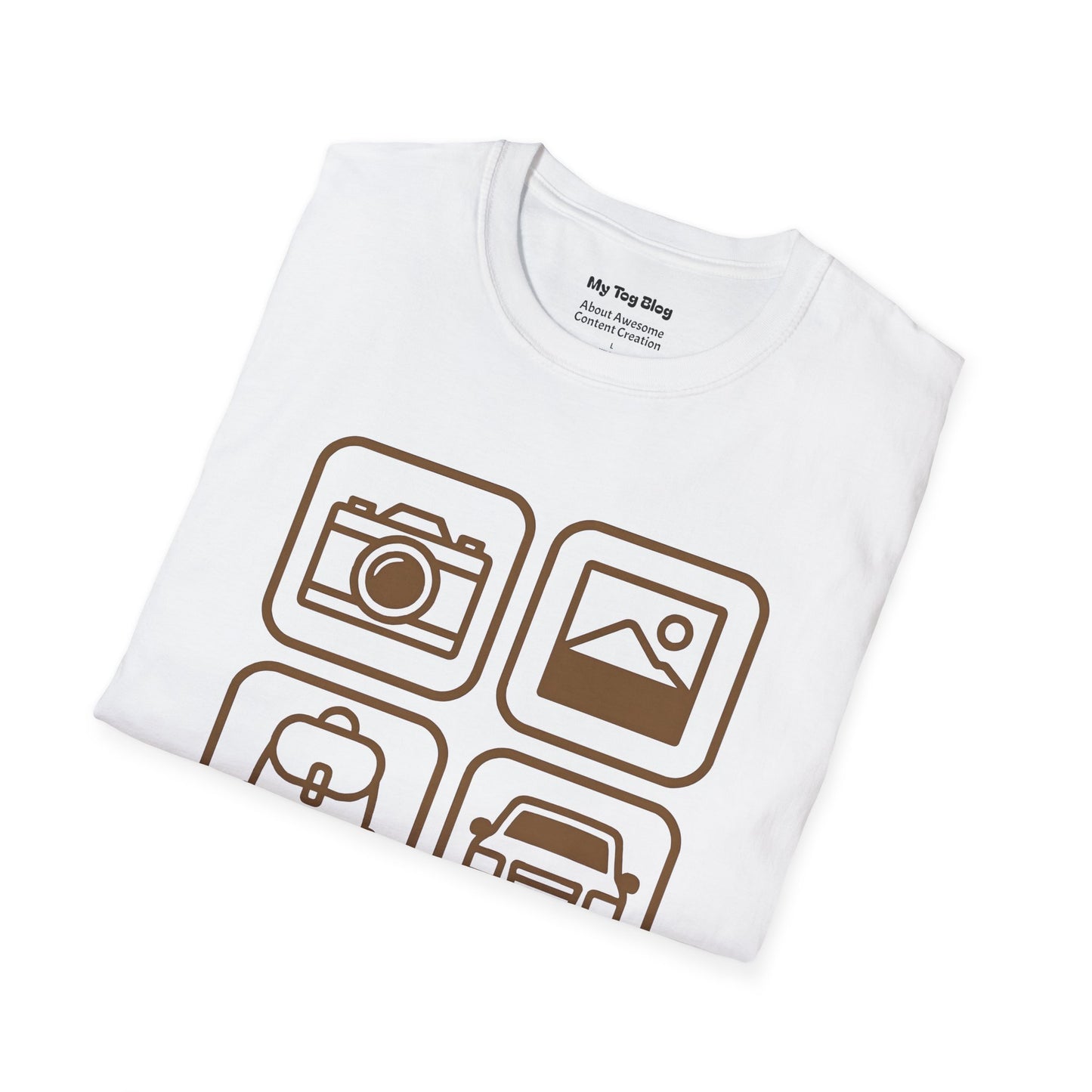 Photography Travel Icons T-Shirt for Photographe