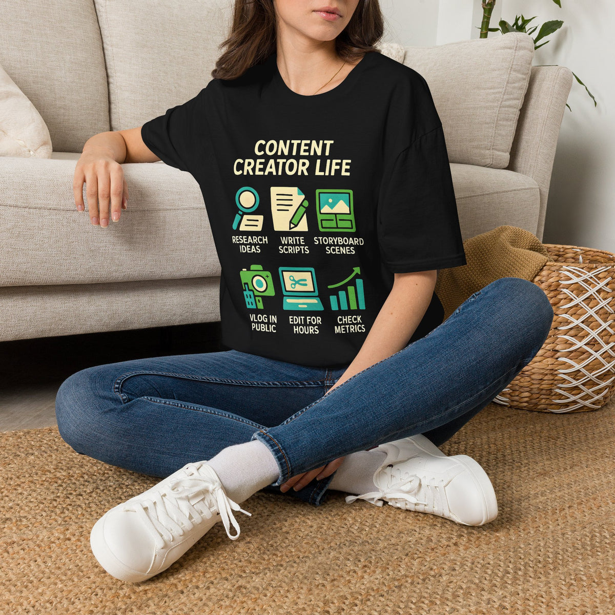 Content Creator Life T-Shirt — Funny Creator, YouTuber & Vlogger Tee