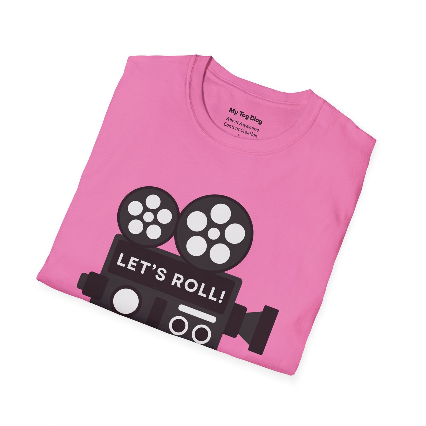 Let’s Roll Vintage Film Camera T-Shirt – Retro Filmmaker Graphic Tee