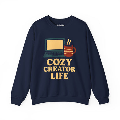 Cozy Creator Life — Crewneck Sweatshirt