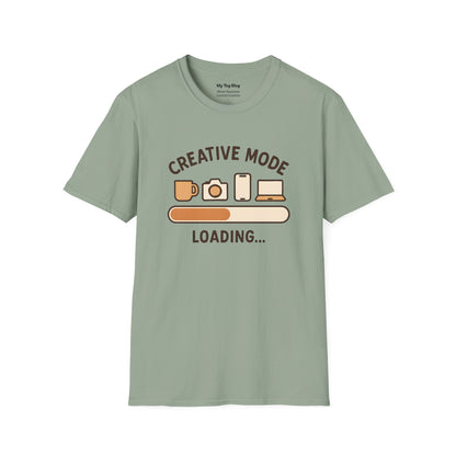 Creative Mode Loading Unisex T-Shirt | Perfect for Artists, Gifts, Casual Wear, Festivals, Creative Events