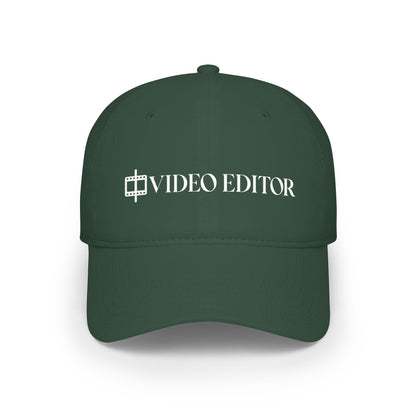 Video Editor Baseball Cap – Low-Profile Hat for Filmmakers & Content Creators