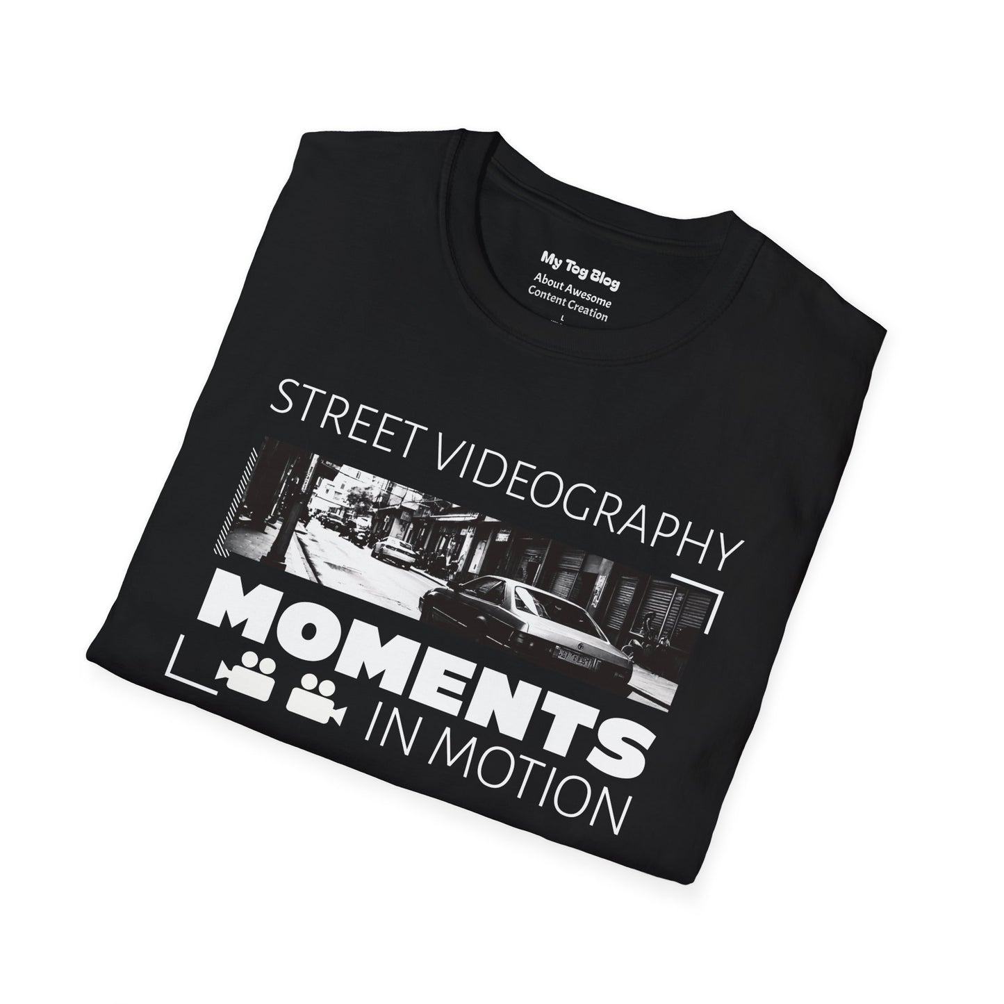Street Videography Moments in Motion T-Shirt | Urban Filmmaker Tee for Video Creators