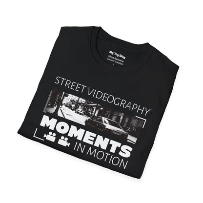 Street Videography Moments in Motion T-Shirt | Urban Filmmaker Tee for Video Creators