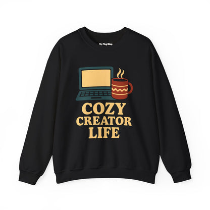 Cozy Creator Life — Crewneck Sweatshirt