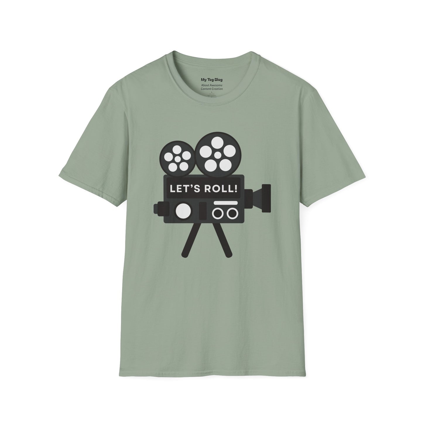 Let’s Roll Vintage Film Camera T-Shirt – Retro Filmmaker Graphic Tee