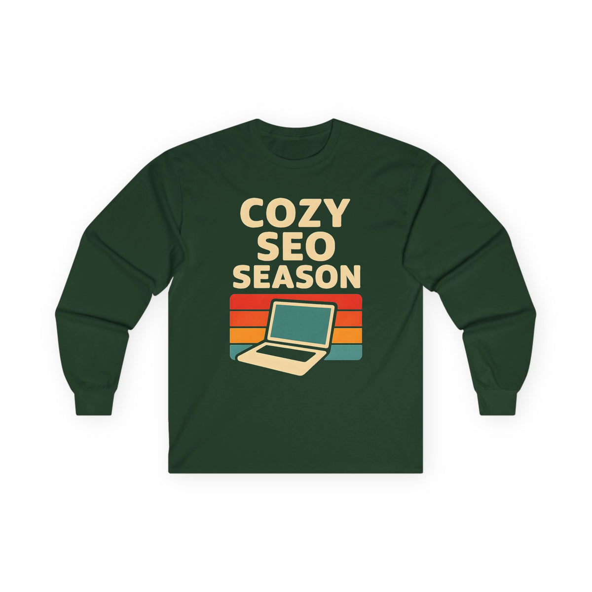 Cozy SEO Season Long Sleeve Shirt – Funny SEO & Content Creator Tee