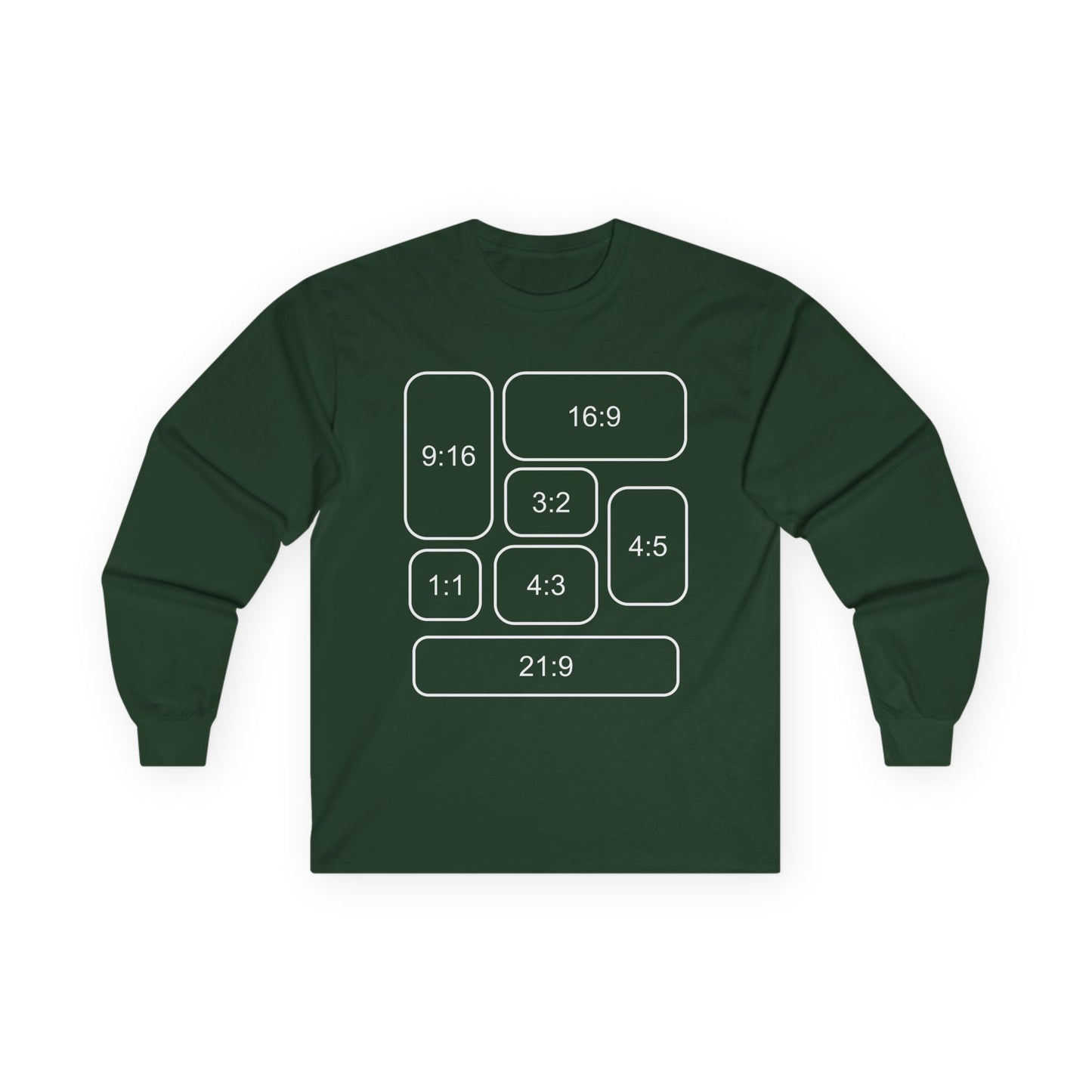 Video Aspect Ratio Long Sleeve Shirt for Cinematographers and Photographers