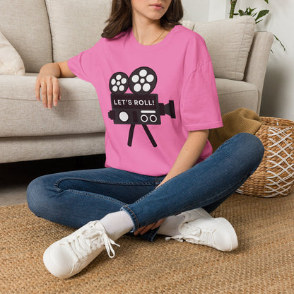 Let’s Roll Vintage Film Camera T-Shirt – Retro Filmmaker Graphic Tee